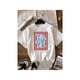 thumbnail image 1 of Women's Y2K Retro Fisherman T-Shirt - White Cropped Short Sleeve Top with Blue Sardine & Red Stripes Heat Transfer Print, Machine Washable Spring Summer Casual Wear, 1 of 6