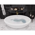 thumbnail image 3 of Anzzi FT-AZ504 75.5 in. Lusso Stone Freestanding Bathtub in White, 3 of 5