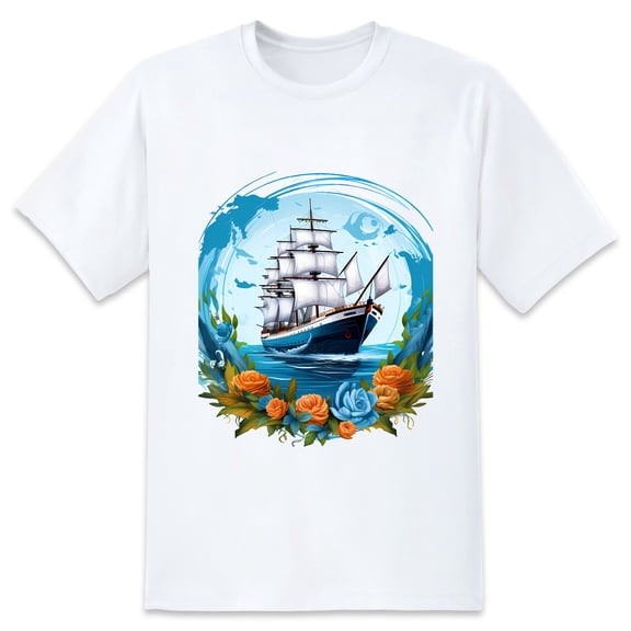 Men's Graphic TeeShip (7) Letter Print T-Shirts Round Neck Short Sleeves Sizes XS-5XL Summer Daily Casual Tops