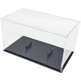 thumbnail image 2 of Display case with stand for collection, basketball, volleyball, football, acrylic, transparent football showcase black underside Ref: 3509, 2 of 5