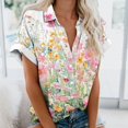 thumbnail image 2 of Mujeres Pantalones Cortos Impresos Blusas de Manga Corta Y Top Regular, Vestido de Moda de Verano Casual para Mujeres, 2 of 5