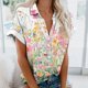 thumbnail image 5 of Mujeres Pantalones Cortos Impresos Blusas de Manga Corta Y Top Regular, Vestido de Moda de Verano Casual para Mujeres, 5 of 5
