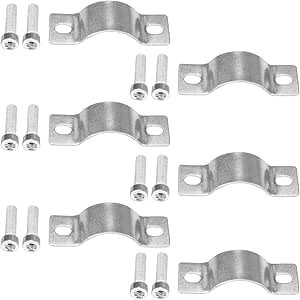 6 Kits de Tornillos y placa para Cubierta Protectora, guarda de plastico ligero para desbrozadoras de eje 24,26 y 28mm