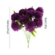thumbnail image 3 of Flores de diente de león de plástico - Pack de 10 tallos florales artificiales para decoración del hogar, rosa, morado, verde, blanco, amarillo, 3 of 6