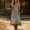 Gray, variant on Women's Boho Maxi Sundress 2026 Summer Beach Dress Flora V Neck Short Sleeve Loose Tank Dress
