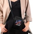 thumbnail image 3 of HELLHERO Butterfly American Flag Pattern Women Crossbody Bag Polyester Leakproof Crossbody Bag for Outdoor Holiday Travel, 3 of 4