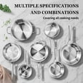 thumbnail image 5 of Ktaxon 11-Piece Stainless Steel Cookware Set, 3 Ply Pots and Pans Kitchen Set, Oven Dishwasher Safe, Compatible for Most Cooktops, 5 of 10