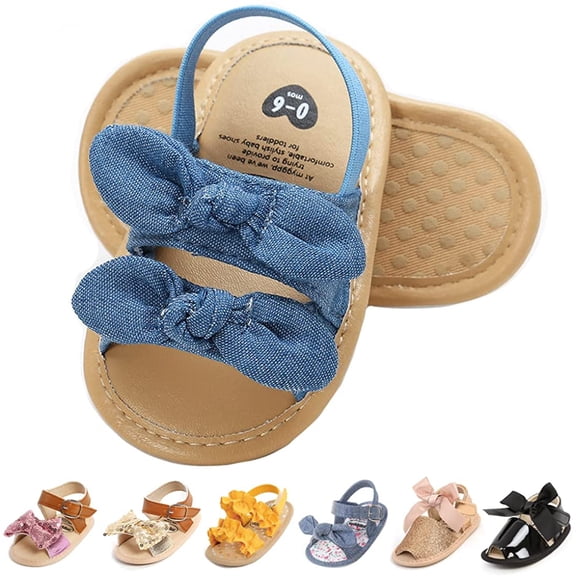 Baby Boys Girls Sandals Soft Sole Summer Shoes Baby Flat Shoes Beach Shoes First Walkers