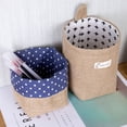 thumbnail image 4 of HEVIRGO Storage Basket Creative Large Capacity Jute Practical Multifunctional Wall Hanging Desktop Basket Bin for Dormitory,3#, 4 of 10
