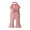Pink, variant on Infant Baby Girl Clothes Solid Jumpsuit Sleeveless Ruffle Halter Bodysuit Bell-Bottoms Pants Outfits Set Pink 3-6 Months