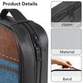 thumbnail image 6 of FKELYI PU Leather Bible Cover with Handle Sunflower Butterfly Denim Texture Print Church Bible Bag Portable Christian Bag Book Organizer Holder Bible Carrying Case for Prayer, 6 of 6