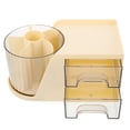 thumbnail image 4 of Phenofice 1Set Elegant Round Cosmetics Storage Organizer 9.1x5.1x4.7in for Dressing Table Organization, 4 of 8