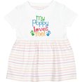 thumbnail image 3 of Inktastic My Poppy Loves Me Girls Baby Dress, 3 of 5