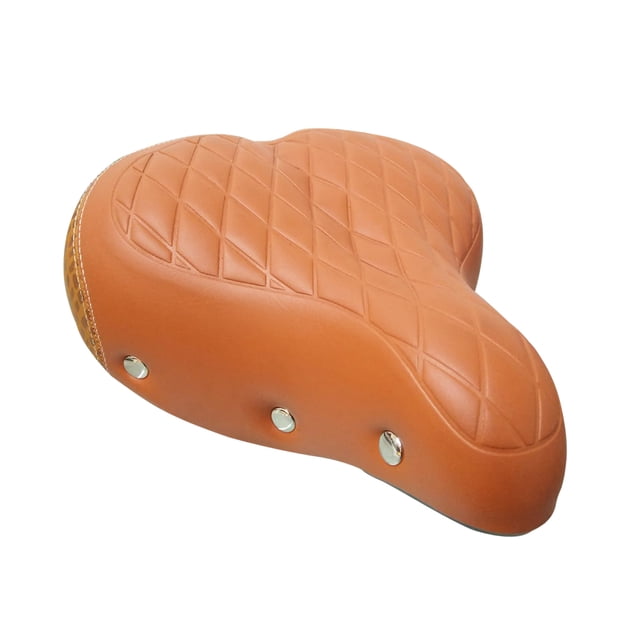 Asiento Para Bicicleta Montaña Ultra Confortable Textura Rombos Café PIAGO 10759