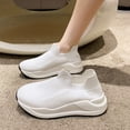 thumbnail image 7 of NOKIO Women'S Memory Foam Workout Shoes Women'S Walking Shoes Female Athleisure Trainers Women Sneakers Autumn And Winter Comfortable Fashion Casual Breathable Lightweight Solid Color, 7 of 7