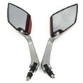 thumbnail image 2 of Unique Bargains Pair Universal Motorcycle Red Black Frame Rearview Side Mirror 8mm 10mm Thread, 2 of 5