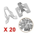 thumbnail image 2 of Trim Metal Retainer Clip 20pcs Clip Dash Dashboard Fastener For Auto Car Metal Retainer Silver Tone High Quality, 2 of 5