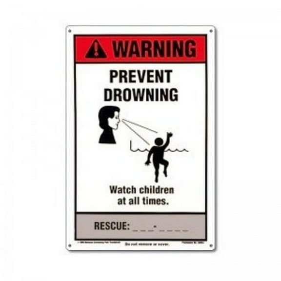 Poolmaster NSPF "Prevent Drowning Sign" for Residential or Commercial Swimming Pools