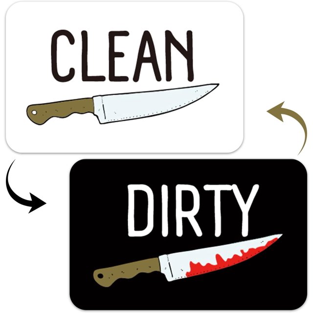 shiyou-Killer Magnet Dishwasher Magnet Dirty Clean, Killer Show Fans Funny Clean Dirty Magnet Sign Indicator, Universal Dirty Clean Refrigerator Magnet Indicator for Kitchen Organization