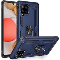 A42 5G Case, Samsung Galaxy A42 5G Case [ Military Grade ] 15ft. Drop Tested Protective Case with Magnetic Car Mount Ring Holder Stand Cover for Samsung Galaxy A42 5G - Blue
