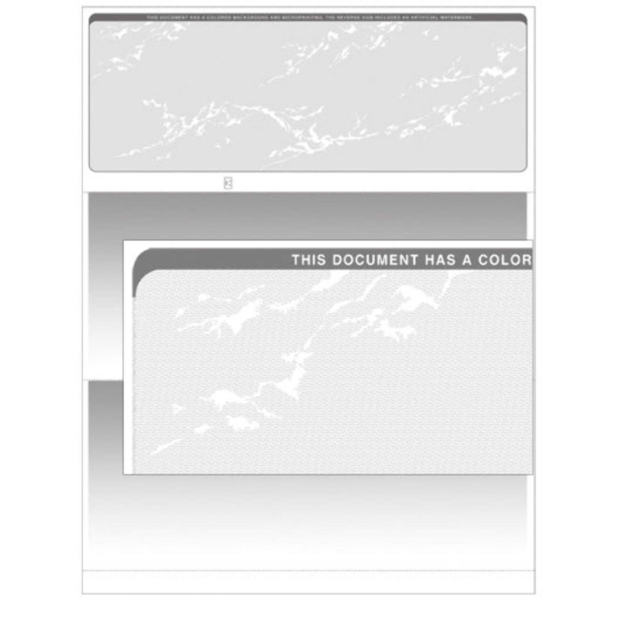 VersaCheck ValueChex - Form #1000 - Grey - Prestige - 500 Sheets