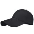 thumbnail image 2 of Baorden Unisex Solid Color Large Brim Extended Baseball Cap, 2 of 4