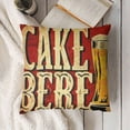 thumbnail image 3 of Rustic Farm Funny Quote Pillow Covers Decorative Vintage Drink Beer Lettering Red Throw Pillow Case Cushion Cover with Words  for Home Sofa Bed (Quote Beer), 3 of 5