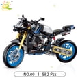 thumbnail image 1 of HUIQIBAO 1:8 Classic Motorbike Building Blocks High-tech Model Moto City Racer Bricks Toy for Kid Boy Children Adult MOC Car Set, 1 of 7