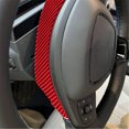 thumbnail image 4 of Real Bright Soft Car Interior Carbon Fiber Sticker DecorationRed Interior Steering Wheel Back Cover For Ford Mustang Mach-E Carbon FiberAuto Car Protection Interior Accessories, 4 of 8