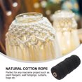 thumbnail image 5 of CIMAXIC 1PC 100M Long 3MM Wide Natural Cotton Thread Braided Cotton Rope Tapestry Knitting Thread Multi-purpose Manual Woven Rope for Hanging Carpet Craft Making (Black),3937"X0.12"X0.12", 5 of 5