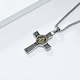 thumbnail image 3 of Rynsito Masonic Necklace for Men, Freemason Compass Symbol Sterling Silver Free and Accepted Masons Pendant Jewelry, 3 of 4
