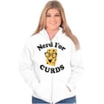 thumbnail image 4 of Nerd for Curds Wisconsin Cheese Lover Zip Up Hoodie Men's Women's Brisco Brands X, 4 of 6