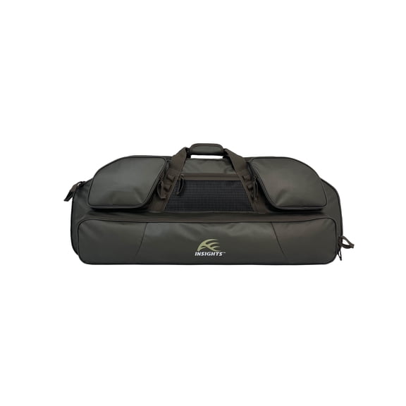 Insights Deluxe Archery Bow Bag for Hunting Accessories, Dark Brown