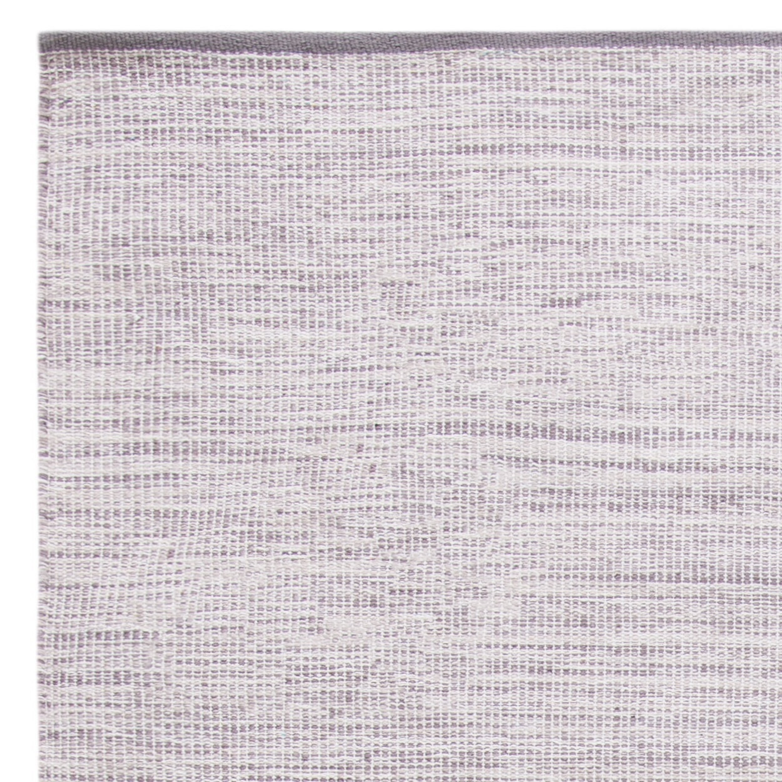 SAFAVIEH Montauk Bernadine Solid Braided Cotton Area Rug, Silver, 4' x 6'