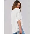 thumbnail image 4 of ANRABESS Womens Tops Oversized T Shirts Short Sleeve Crewneck Summer Casual Loose Basic Tee Shirt 2026 Trendy Fashion Clothes White Small, 4 of 9