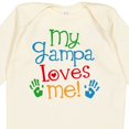 thumbnail image 4 of Inktastic My Gampa Loves Me Boys Girls Boys or Girls Long Sleeve Baby Bodysuit, 4 of 5