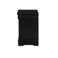 thumbnail image 5 of Hassch Vintage Nightstand with 2 Storage Drawers Mid-Century Accent Bedside Table for Bedroom Living Room, Black, 5 of 5