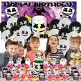 thumbnail image 4 of DJ Marshmello Cake Topper Cupcake Set Party Supplies Decoration Birthday Decor Kit, 4 of 4