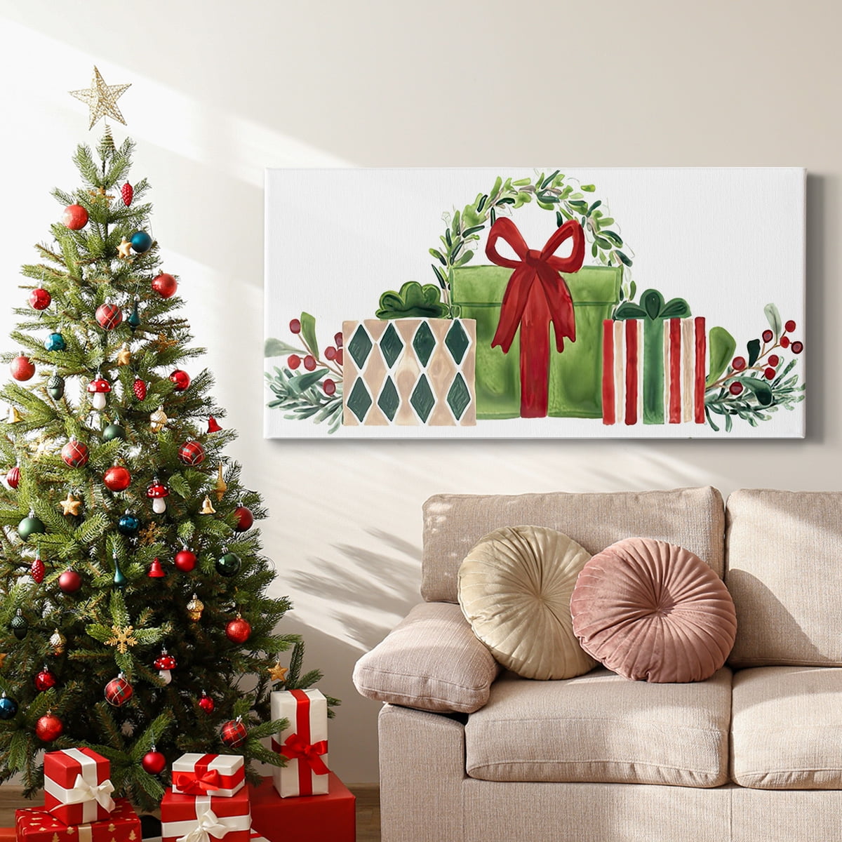 Woodland Holiday Collection D- Gallery Wrapped Canvas