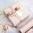 thumbnail image 5 of WRAPAHOLIC Wrapping Paper Roll - Mini Roll - 3 Rolls - 17 Inch X 120 Inch Per Roll - Pink and Rose Gold Design for Wedding, Holiday, Party, Baby Shower, 5 of 5