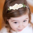 thumbnail image 3 of Baby Girl Floral Headbands- 3pcs Nylon Headband Handmade Flower Crown Elastic Hairband Newborn Toddler Hair Accessories Gifts for Girls, 3 of 6