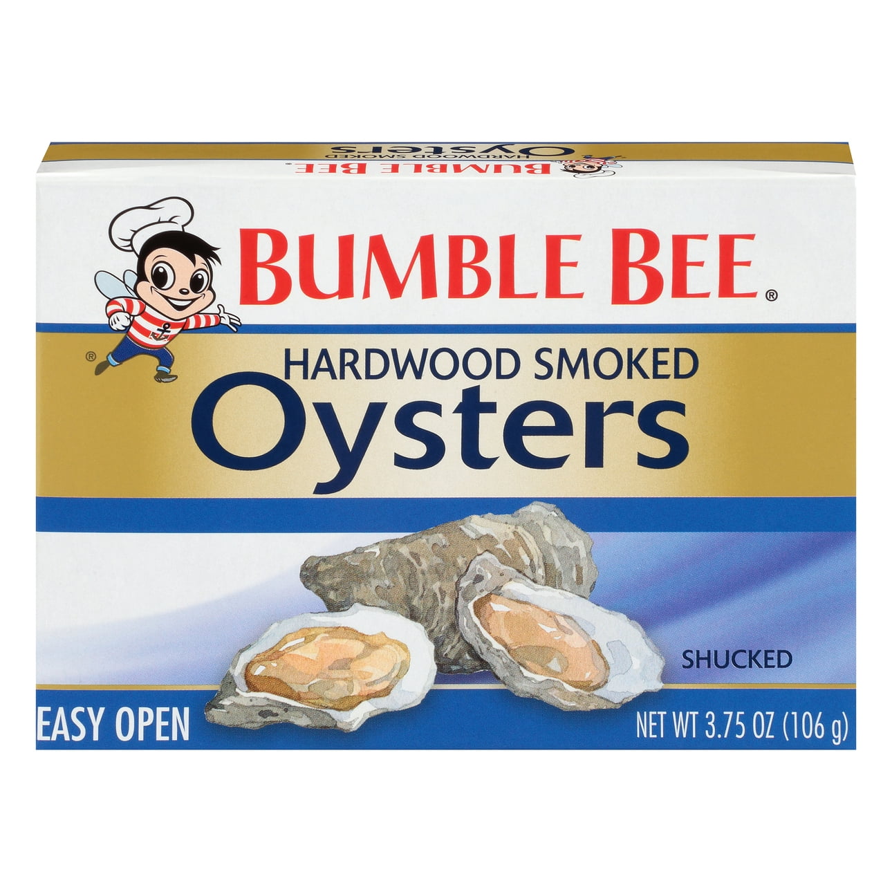 Bumble Bee Hardwood Canned Smoked Oysters, 3.75 oz Can