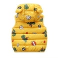 thumbnail image 6 of Esaierr 9M-5Y Newborn Toddler Candy Color down Cotton Vest Ear Hooded down Sleeveless Jackets Lightweight Warm Waistcoat Tops Boys Girls Printed Winter Outerwear, 6 of 7
