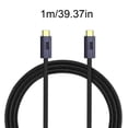 thumbnail image 3 of Matsuzay Línea de datos de aleación tipo C 100W 20Gbps Nylon Notebook Computer Smartphone Tablet USB4 Reemplazo de cable para 1m Type2 NO2, 3 of 6