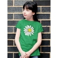 thumbnail image 2 of Daisy Hand Drawn Doodle T-Shirt Juniors -Image by Shutterstock,  Medium, 2 of 4