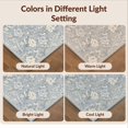thumbnail image 7 of Design&I 9'x12' Washable Area Rug Chinoiserie Floral Bird Vintage Garden With Scrolling Branch Border for Master Suite, Under Bed, Sleek Flatweave Pet Friendly, 7 of 7