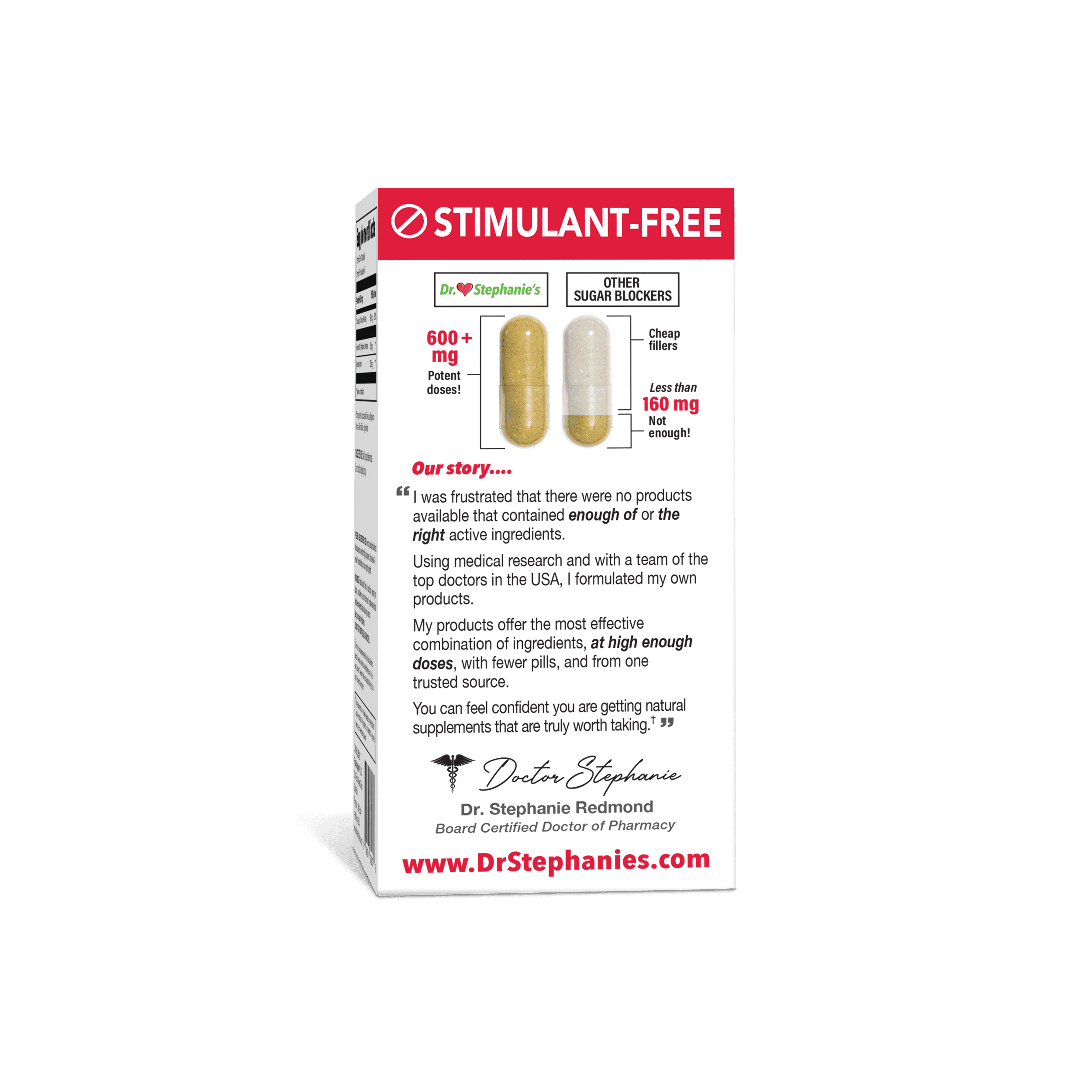 Dr. Stephanie's Double Pack- Blood Sugar 24 Hour + Carb & Sugar Blocker - 2 Pack Supplements