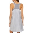 thumbnail image 2 of Women's PJ Harlow Lindsay Satin and Rib Nightgown (Dark Silver XS), 2 of 2