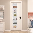 thumbnail image 3 of Over The Door Hanging Pantry Organizer, 6 Shelf Hanging Storage Closet Organizer with Large Clear Plastic Pockets for Bathroom Bedroom Closet, White, 3 of 7