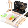 thumbnail image 1 of Kit de preparación de sushi Yang Gien de 27 piezas con bazuca de sushi y más, 1 of 9